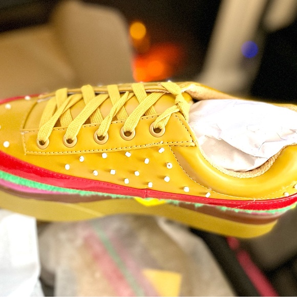 RARE Extra Cheese Please Burger Sneakers - Picture 10 of 11